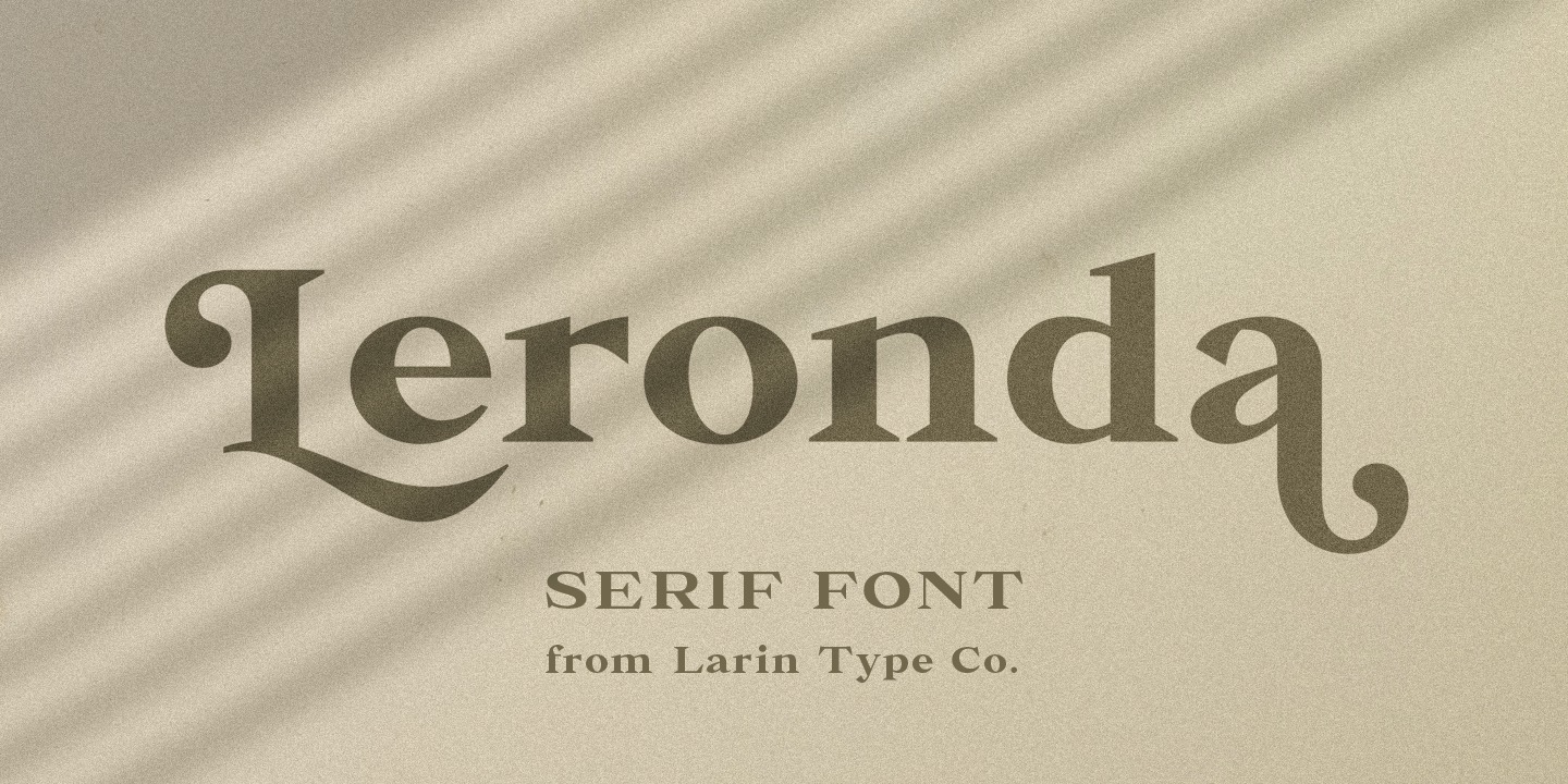 Schriftart Leronda